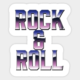 Rock & Roll 1980s Sticker